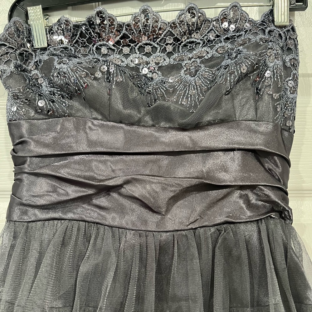 Masquerade Platinum mini dress size 11/12 - Picture 3 of 5